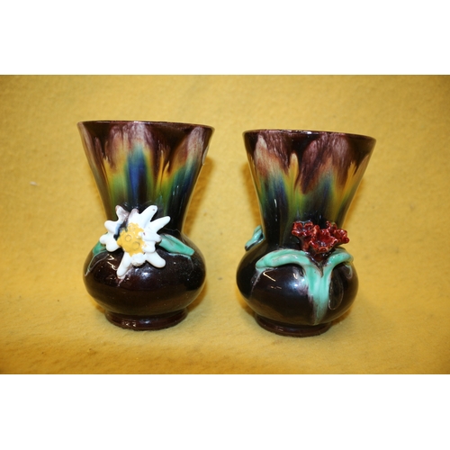 116 - 2 Liezen Austria 2565 Vases, 12.5cm Tall