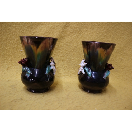 116 - 2 Liezen Austria 2565 Vases, 12.5cm Tall