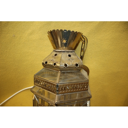 16 - Morrocan Lamp Wired to Plug, 64cm Tall