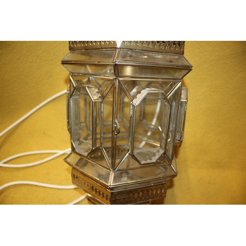 16 - Morrocan Lamp Wired to Plug, 64cm Tall