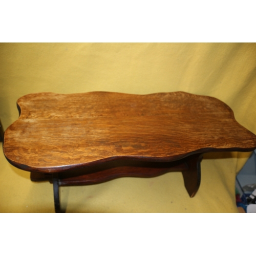 34 - 1960's / 70's Wooden Hand Made Bench Seat, Approx. 100cm Wide