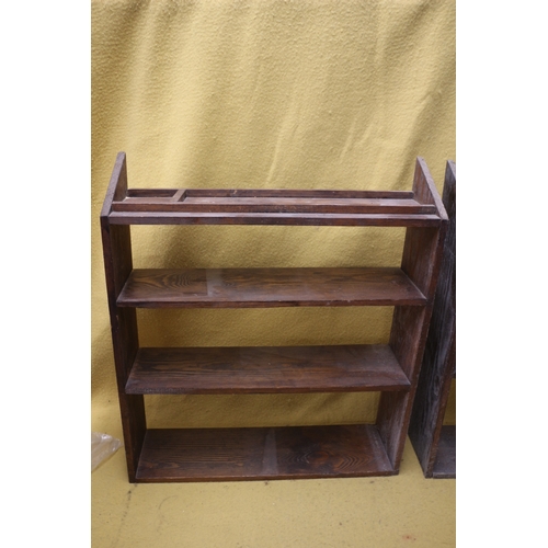 39 - Pair of Aged Bookcases, 73cm Tall