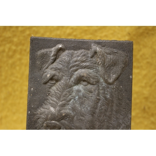 54 - Cast Metal Terrier Dog, 11.5cm x 8 cm