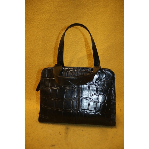 62 - Osprey London Crocodile Effect Bag by Graeme Ellisdon