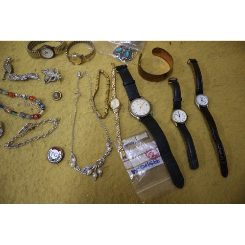 66 - Bundle of Costume Jewellery including Watches etc