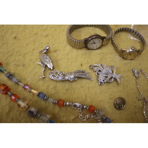 66 - Bundle of Costume Jewellery including Watches etc