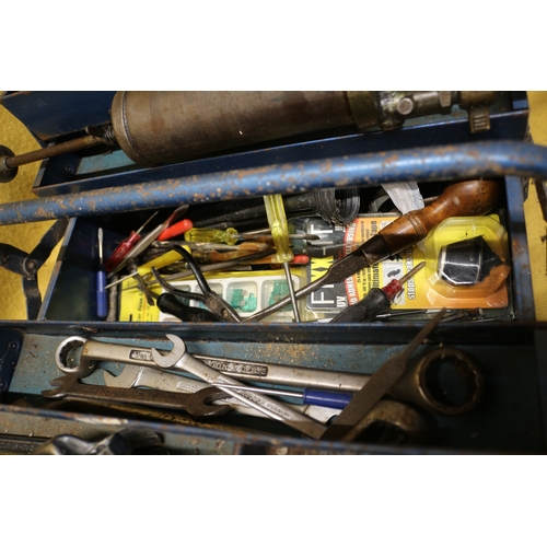 78 - Cantilever Tool Box with Spanners/Tools Plus Tecalemit Grease Gun?