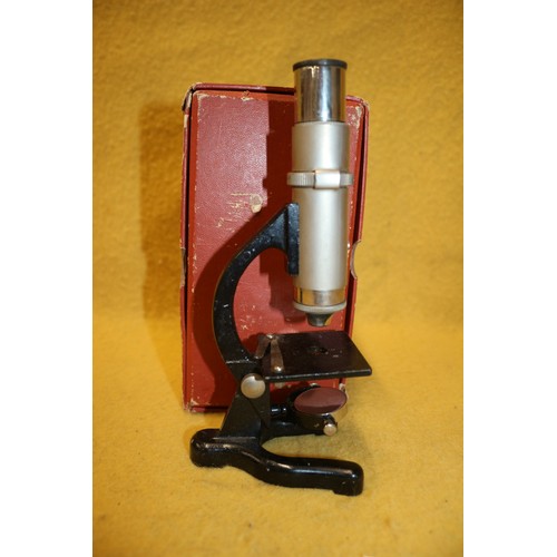 474 - Eclipse British Made Small Microscope in Box