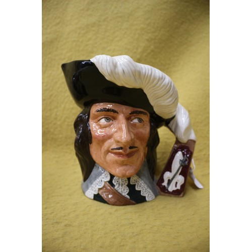 525 - Large Royal Doulton Toby Jug - D'artagnan from Three Musketeers Set