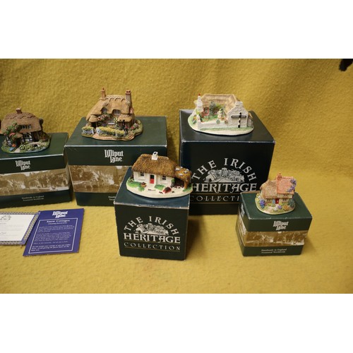 539 - Quantity of Boxed Lilliput Lane Cottages plus Irish Heritage Cottages