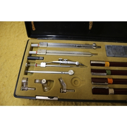 31 - Mid Century Rotring Drawing Set with Others