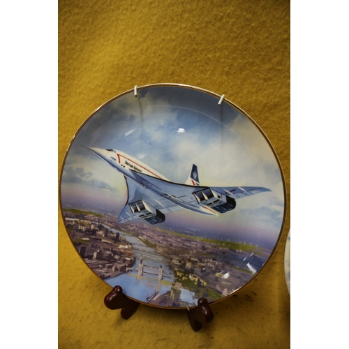 72 - Coalport 'Flight Through The Clouds' Limited Edition Plate, 21cm Diameter, Plus 'Supersonic London' ... 