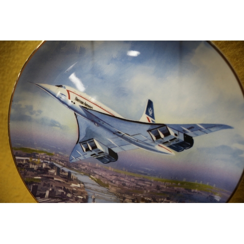 72 - Coalport 'Flight Through The Clouds' Limited Edition Plate, 21cm Diameter, Plus 'Supersonic London' ... 