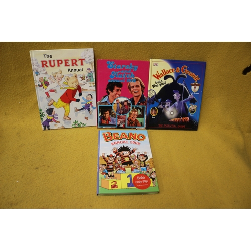 101 - Rupert, Beano, Wallace and Gromit, Starsky & Hutch Annuals