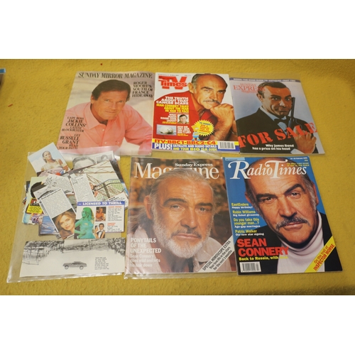 137 - Collection of James Bond Magazines and News Clippings