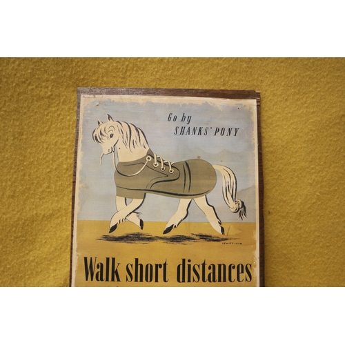 139 - Shanks Pony Sign, 39 x 25