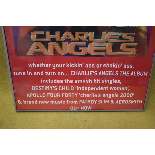 164 - Charlie's Angels framed poster 70cm x 50cm