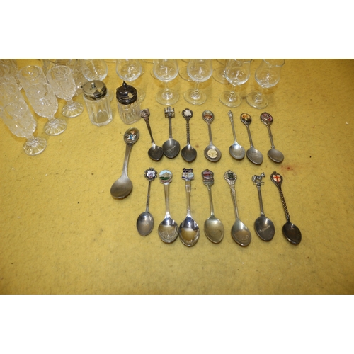 237 - Bundle of Glass/Crystal and Spoons