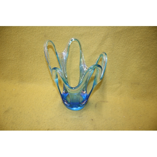 247 - Unusual Art Glass Sculpture, Approx 24cm tall