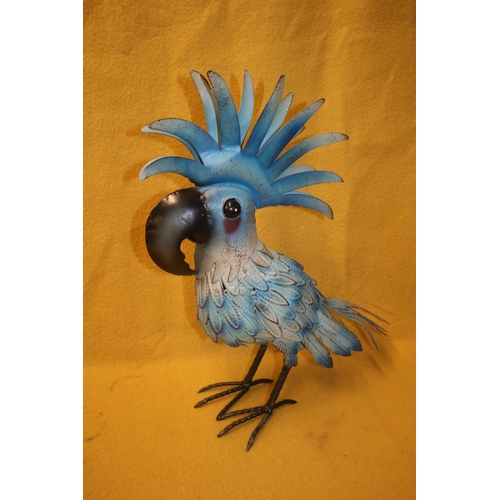 281 - Large Metal Parrot, 54cm Tall