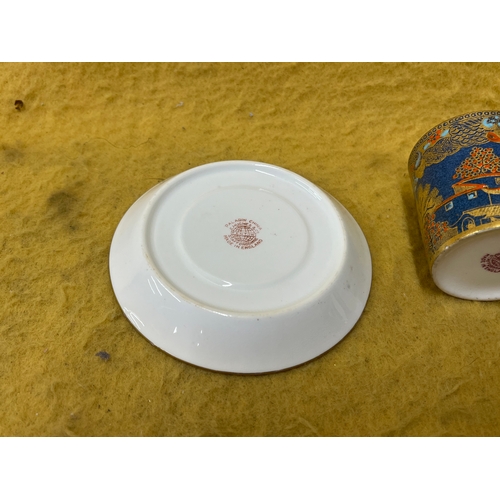 454 - Paladin China Fenton hand painted pagoda scene cup and saucer