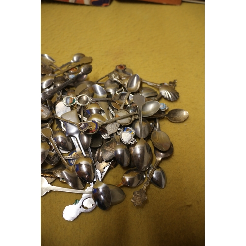 24 - Large Bundle of Mainly Silver Plated Collectors Spoons Including Disney World