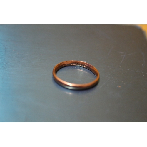 28 - Hallmarked 9ct 375 gold Ring, 1.9g, Size P
