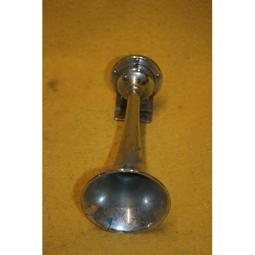 11 - Aged Chrome Boat Gas Air Horn, 25cm