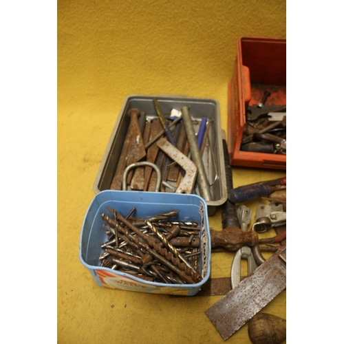 43 - Large Bundle of Tools, Including Drill Bits, Hammer, Screwdrivers etc