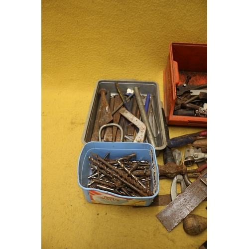 43 - Large Bundle of Tools, Including Drill Bits, Hammer, Screwdrivers etc