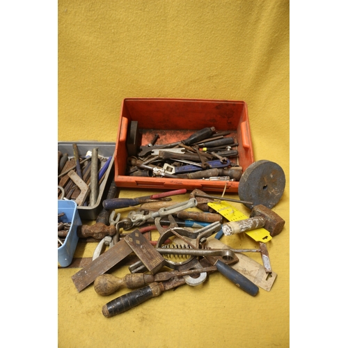 43 - Large Bundle of Tools, Including Drill Bits, Hammer, Screwdrivers etc