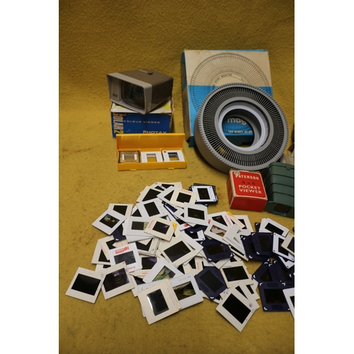 47 - Large Bundle of Photography Slides Plus Viewers etc