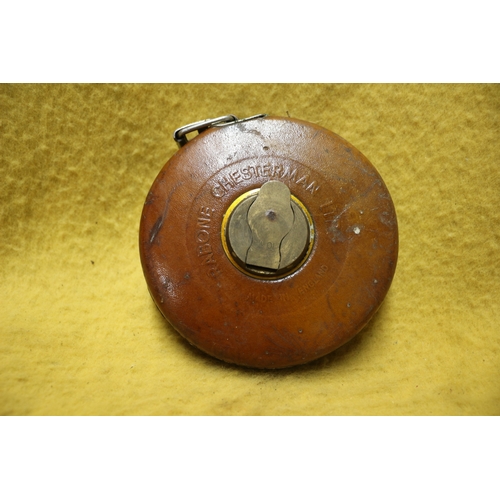 72 - Vintage Rabore Chesterman Ltd Leather Tape Measure, 10m