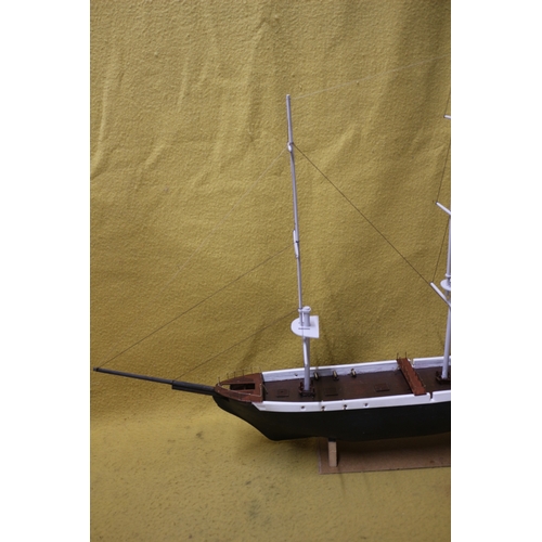 139 - Huge hand made Model Boat, Galleon Ship, 98 x 73.5 cm