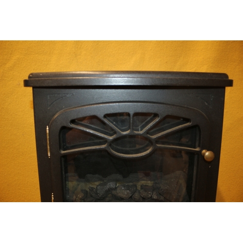 126 - Electric Coal Effect Metal Fire, 54 x 39 x 26 cm