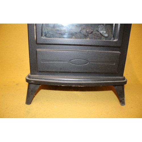 126 - Electric Coal Effect Metal Fire, 54 x 39 x 26 cm