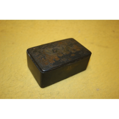 133 - Oriental Paper Mache Box, 12.5cm wide