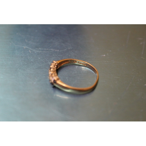 144 - Hallmarked 9ct 375 gold Ring, 1.2g Weight, Size M