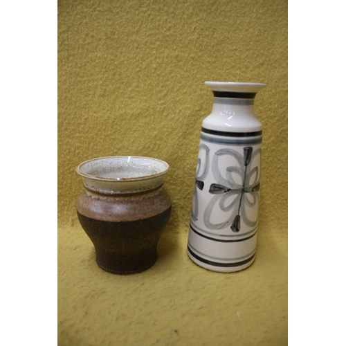 204 - 2 Pieces of Rye Pottery, Tallest 24cm