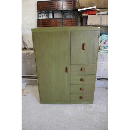 217 - Campaign Style Wardrobe, 94 x 45 x 127.5 cm