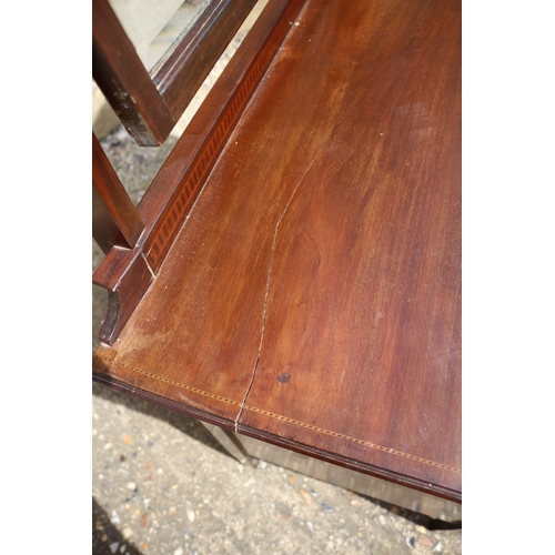 218 - 3 Drawer Chest of Drawers/Dressing Table, Early 20th Century, 107 x 51 x 148 including Mirror