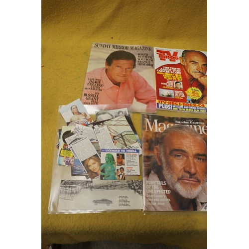 224 - Collection of James Bond Magazines and News Clippings