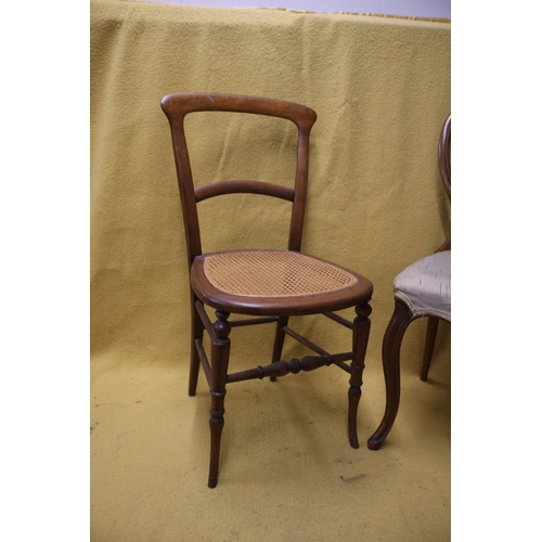 230 - 2 Aged Chairs Including Balloon Back