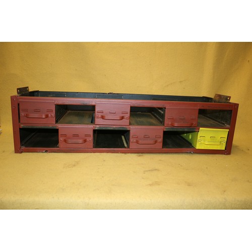 80 - Metal Workshop Drawers, 91 x 30 x 23cm