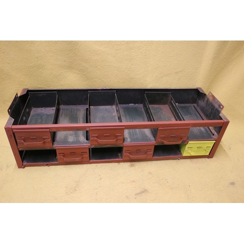 80 - Metal Workshop Drawers, 91 x 30 x 23cm