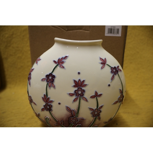 102 - Old Tupton Ware Tube Lined Lavender Purse Vase, 15cm tall