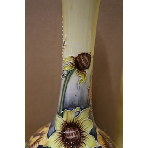 103 - Old Tupton Ware Summer Bouquet Bud Vase, 21cm tall