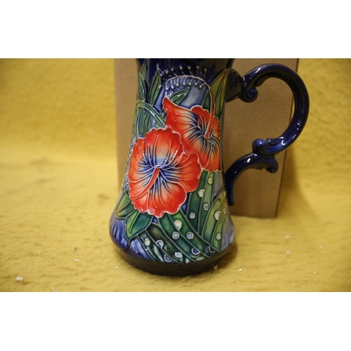 105 - Old Tupton Ware Hibiscus Vase, 15cm Tall