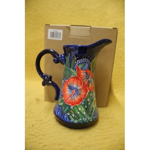 105 - Old Tupton Ware Hibiscus Vase, 15cm Tall