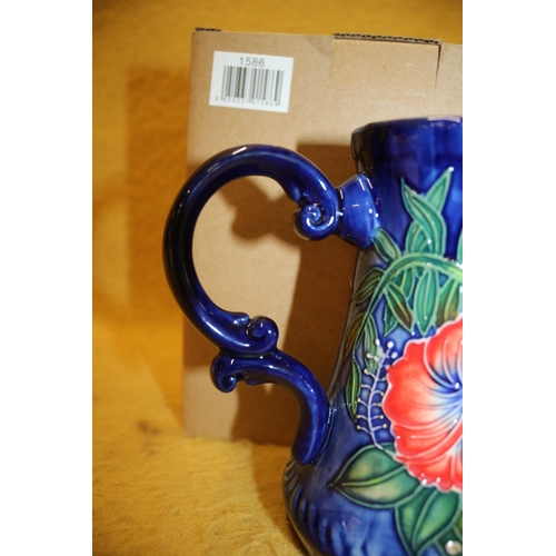 105 - Old Tupton Ware Hibiscus Vase, 15cm Tall